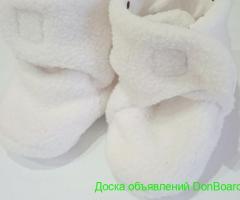 Детские пинетки сапожки на липучках. Новые.