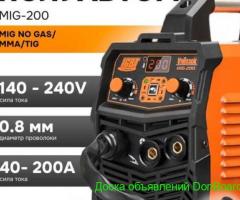 Сварочный полуавтомат безгазовый 3 в 1 ММА/MIG NO GAS/TIG