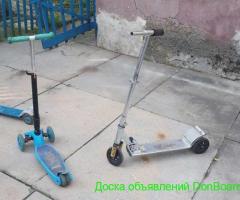 Самокат со светящимися колесами