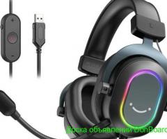 Наушники игровые - FIFINE Ampligame H6, гарнитура с микрофоном