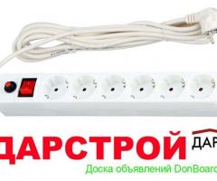 Розетки, выключатели, рамки. Звонки дверные. Удлинители и тройники