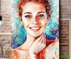Портрет на холсте. Картины на холсте. Дрим арт. Печать фото